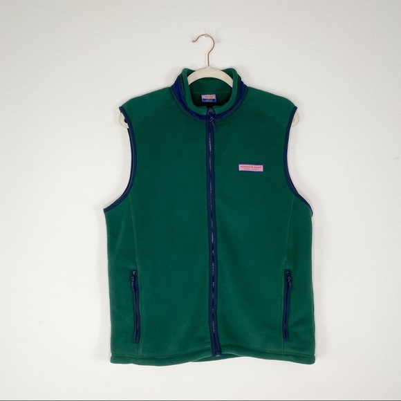 🧤SOLD🧤Vineyard Vines Plush Fleece Zip Front Vest - Picture 2 of 7